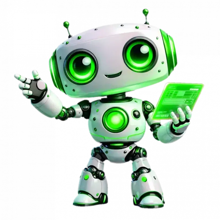 The WinMate88 assistant mascot holding a tablet