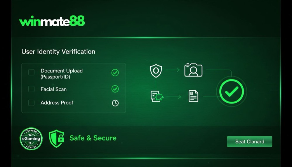 WinMate88 account verification and security