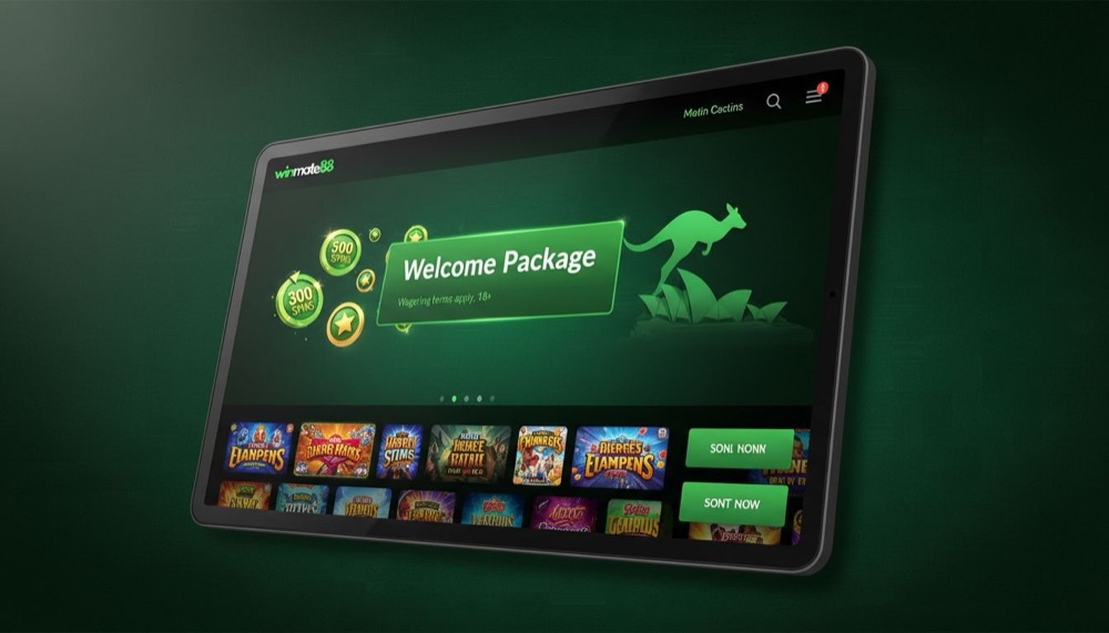 The WinMate88 welcome package on a tablet